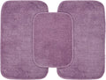 Garland Rug Traditional Nylon Washable Purple 3 Bath Rugs - Soft