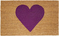 Calloway Mills Madison Heart Doormat (Purple, 24 in x 36 in) - Durable