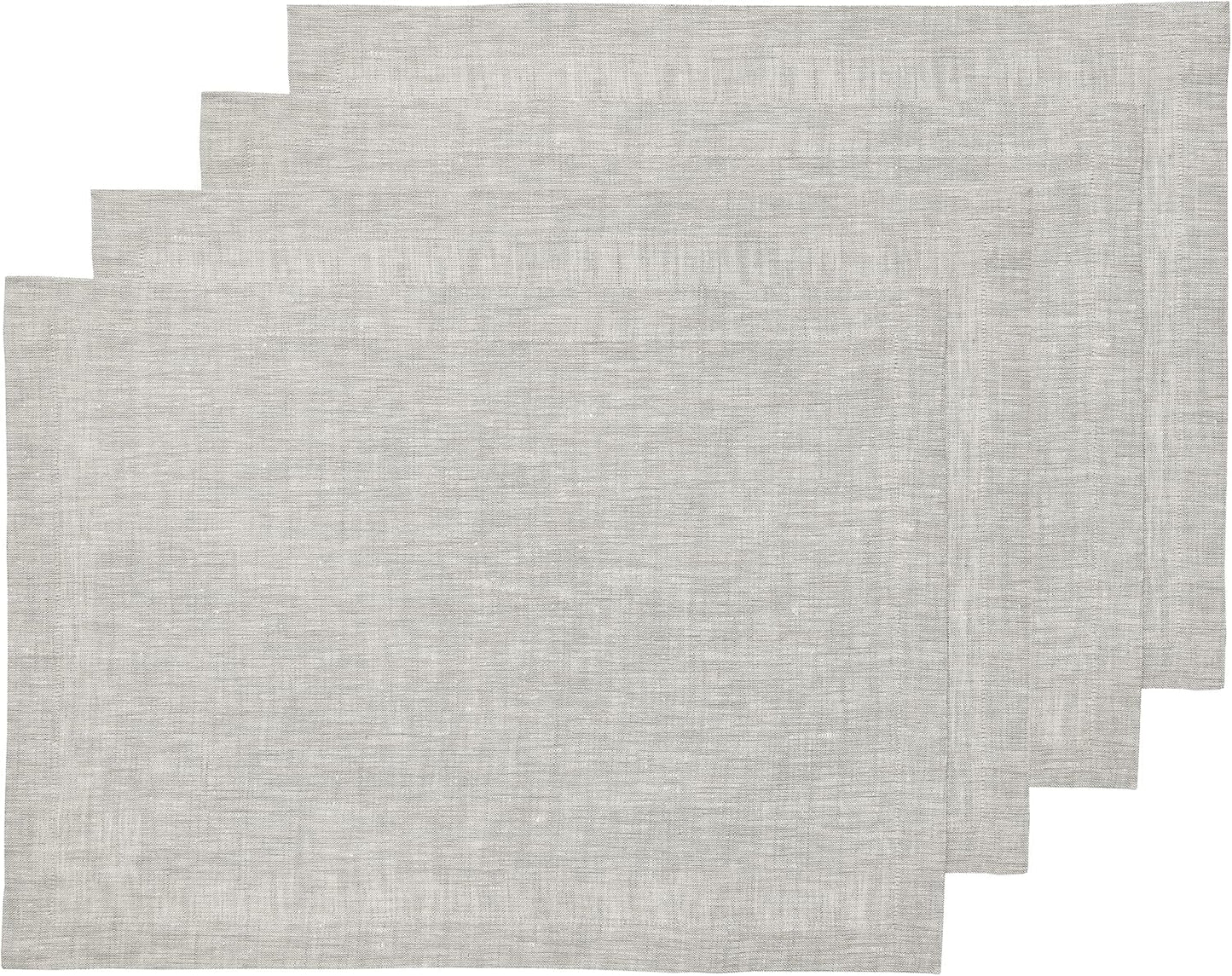 Solino Home Linen Placemats Set of 4 - Pure Linen Elegance