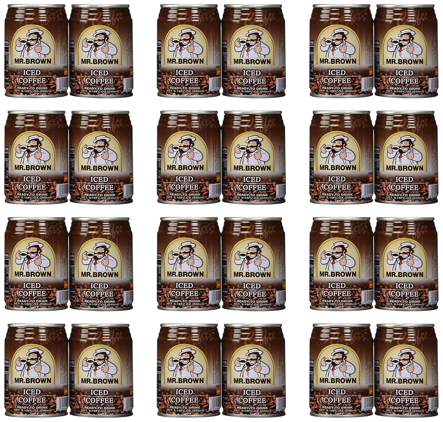 24-Pack Mr. Brown Iced Coffee 8.12oz: Instant Refreshment!