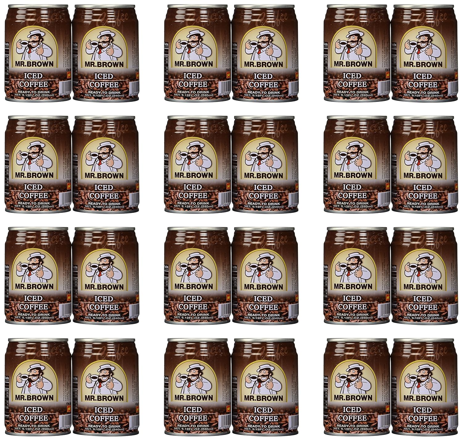 24-Pack Mr. Brown Iced Coffee 8.12oz: Instant Refreshment!