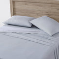 Full Cotton Percale Sheets Ticking Stripe Light Blue - Full