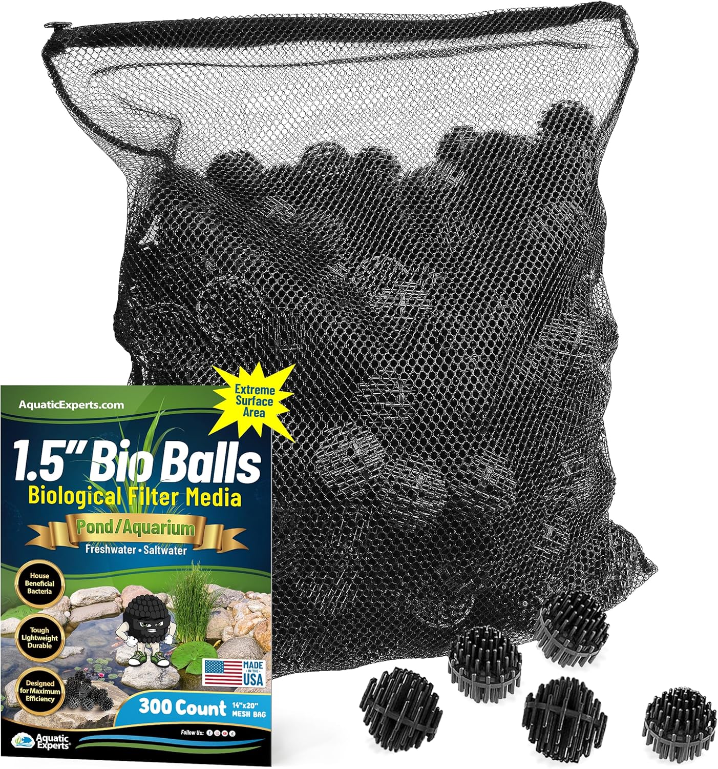 Aquatic Experts Bio Balls Filter Media for Ponds & Aquariums