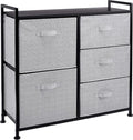 Closet Organizer Drawers with 5 Fabric Storage Units - Versatile