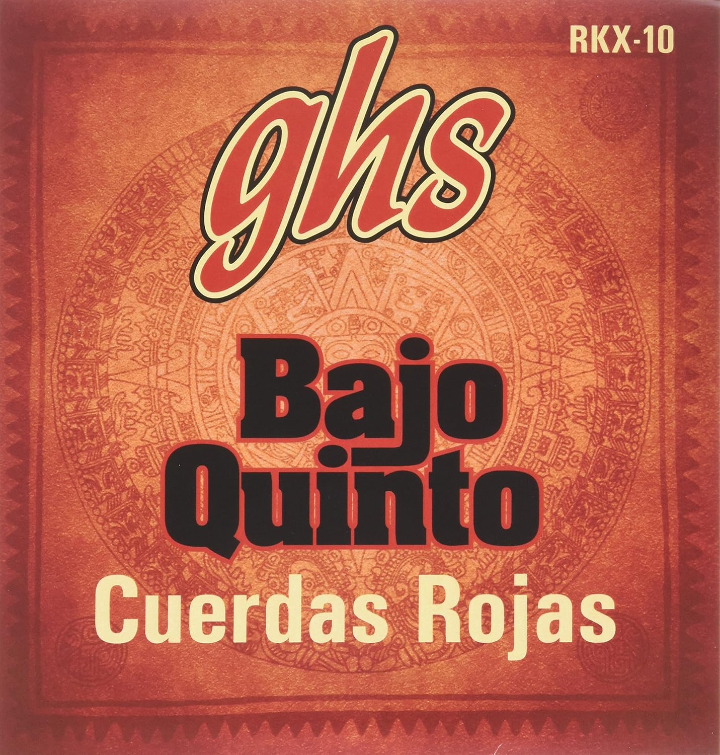 GHS Strings RKX-10 Red Coated Stainless Steel Bajo Quinto Strings