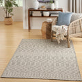 Positano Indoor/Outdoor Light Grey 5 ft x 7 ft Rug - Easy Clean