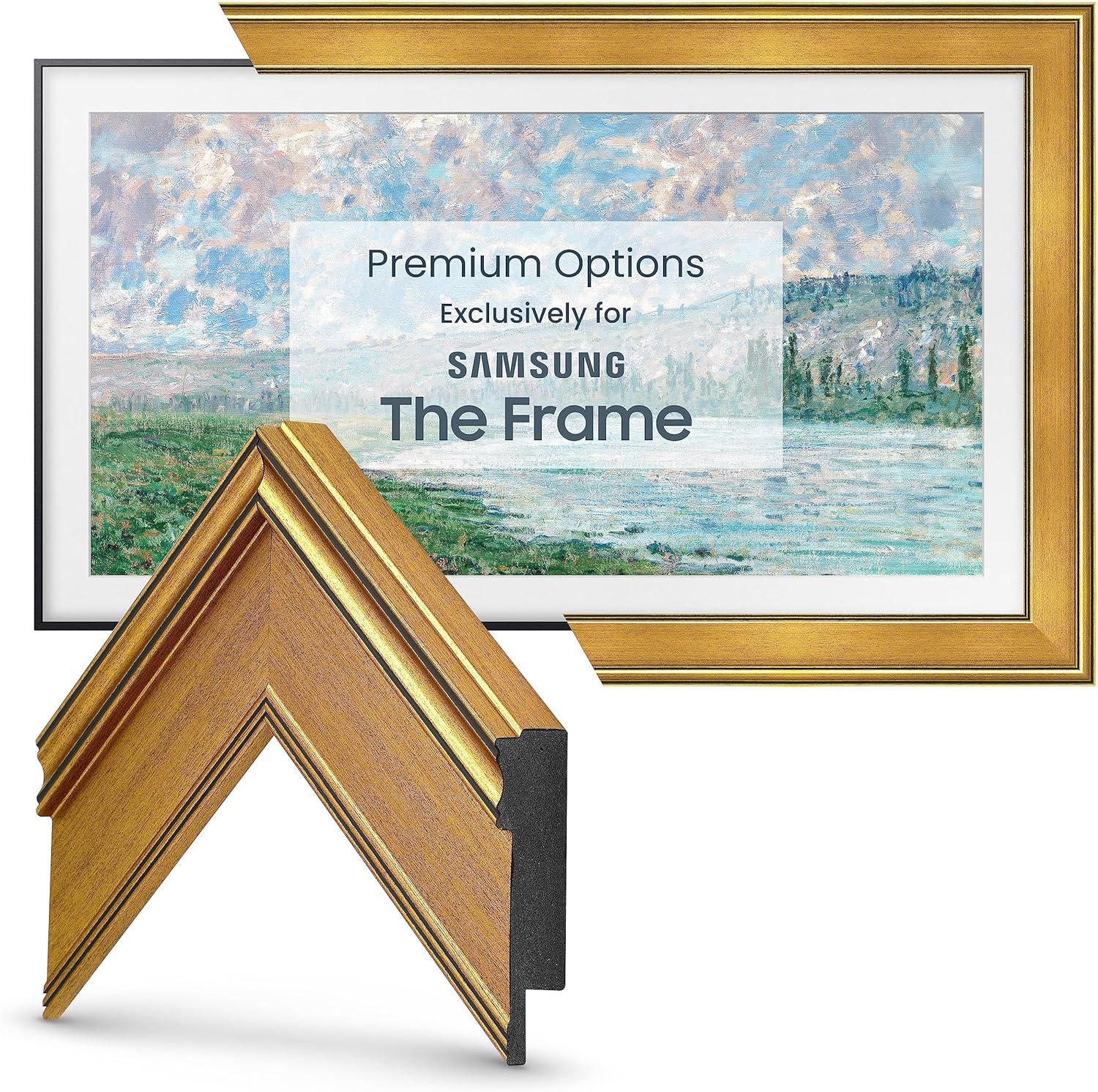 Antique Gold Smart Frame for Samsung The Frame TV