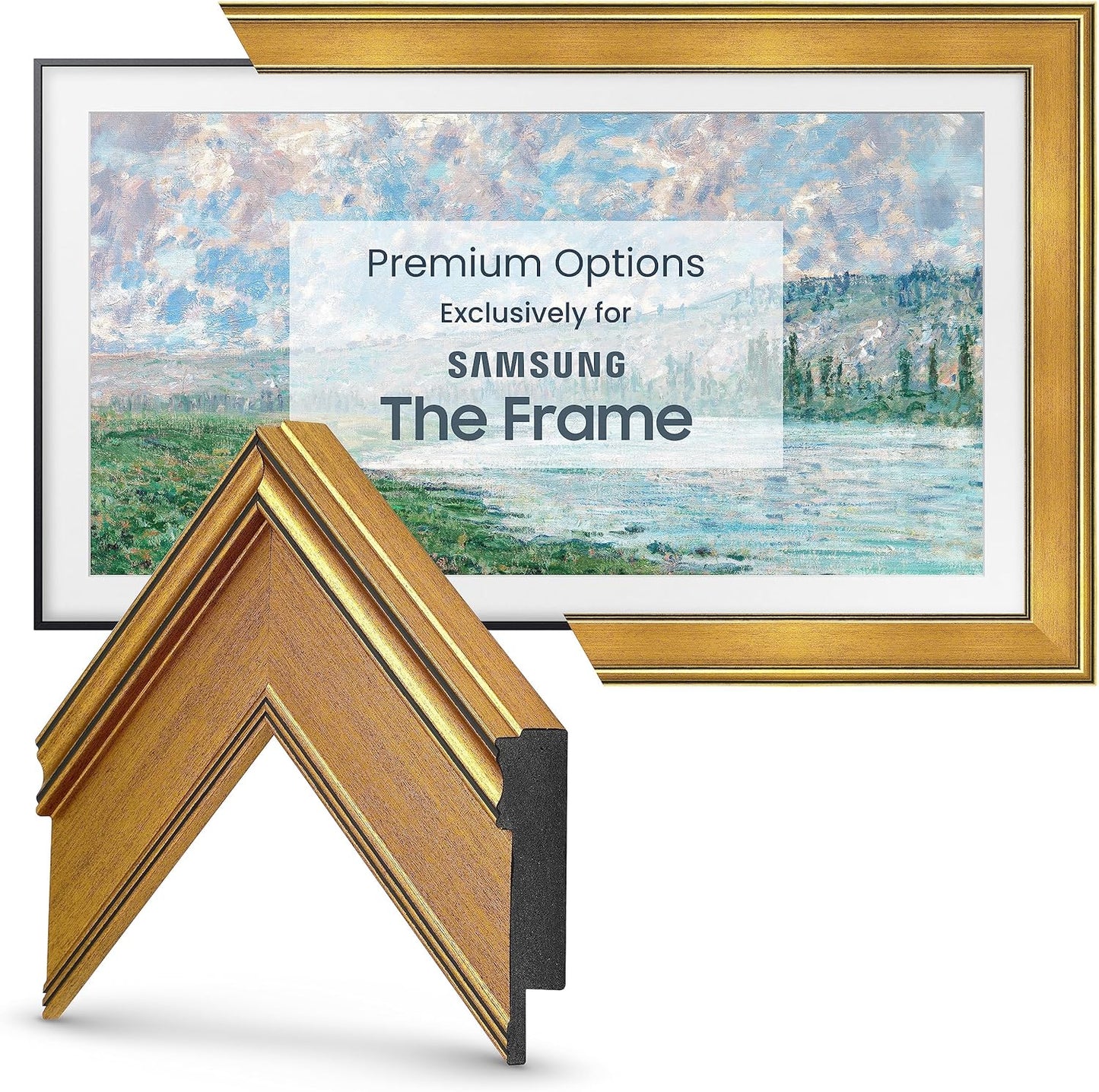 Antique Gold Smart Frame for Samsung The Frame TV