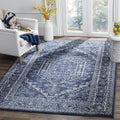 SAFAVIEH Adirondack 4 ft x 6 ft Navy & Ivory Rug - Durable Vintage