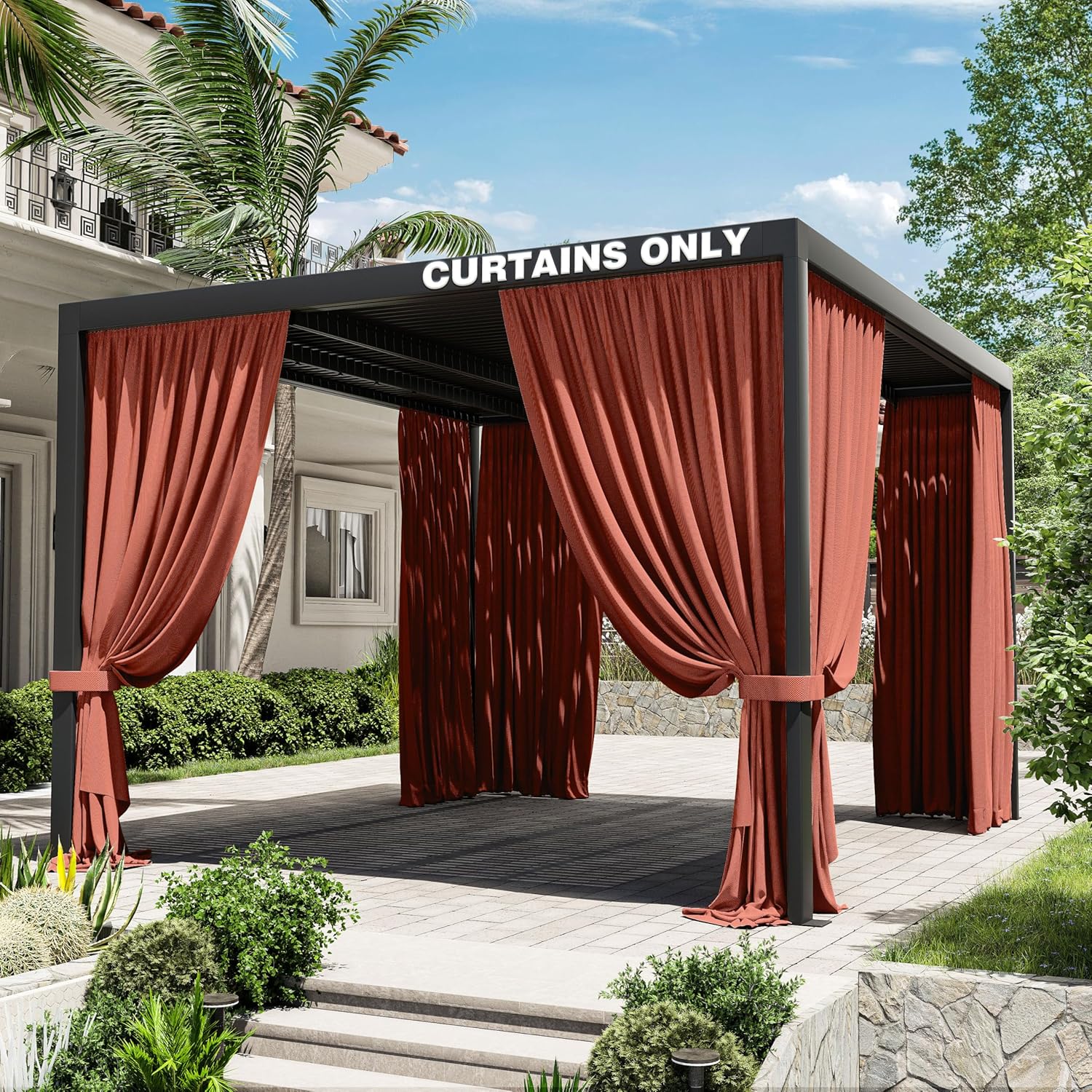 Gazebo Universal Replacement Privacy Curtain for 10ftx12ft Gazebo