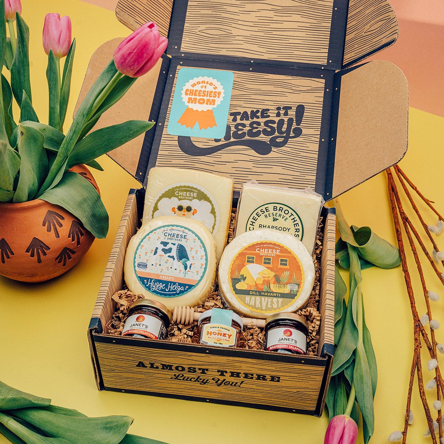 World's Cheesiest Mom Gift Box with Fresh Wisconsin Cheese