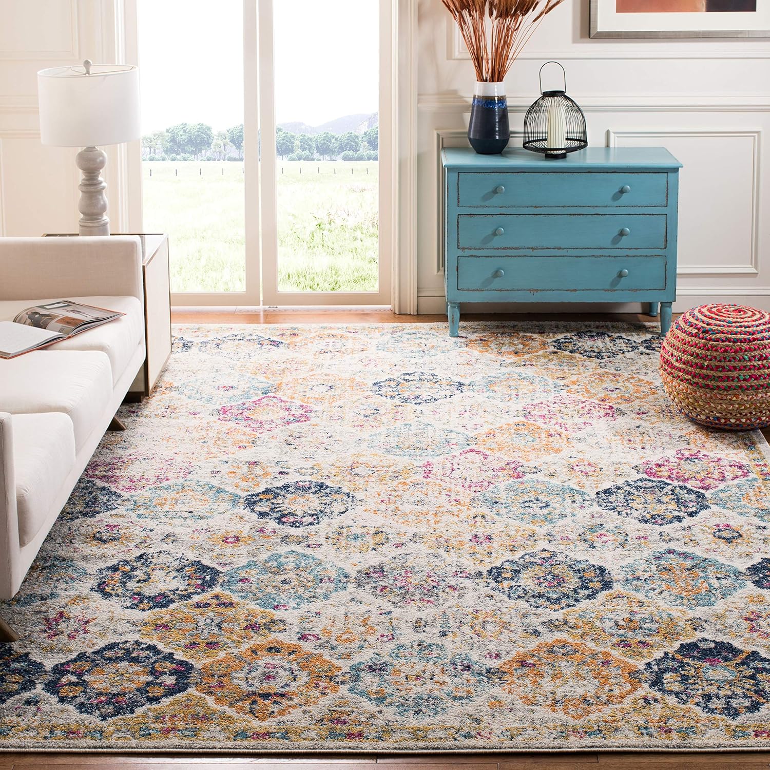SAFAVIEH Madison Collection X-Large Area Rug - Floral Design