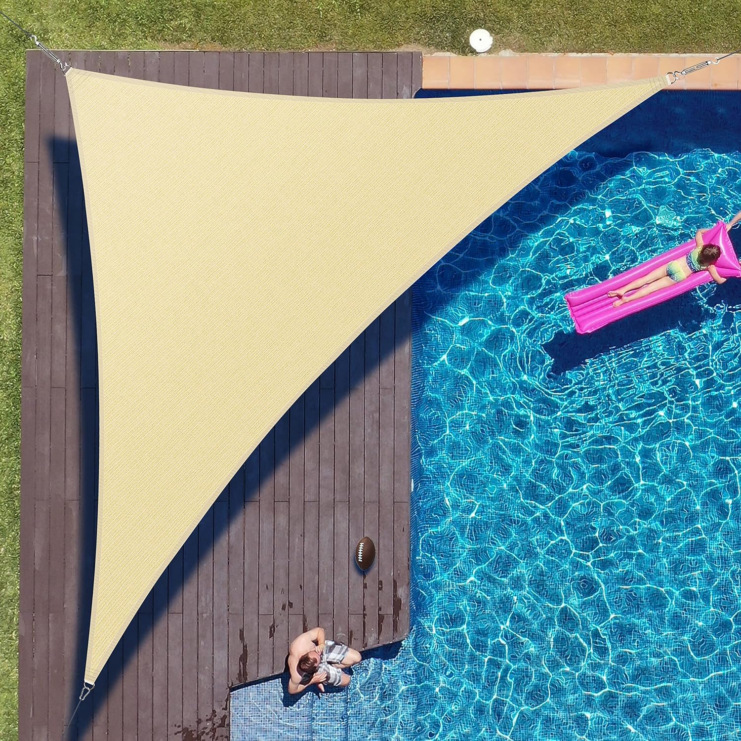 Colourtree Right Triangle 10ft x 10ft x 14ft Sun Shade Sail Review