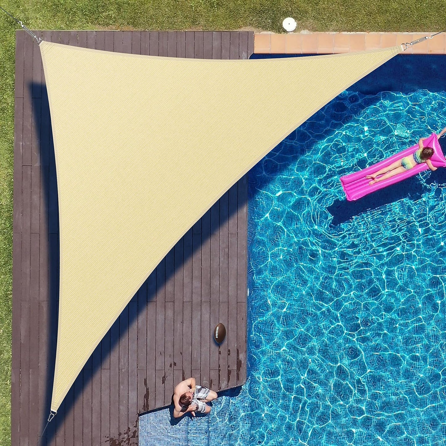 Colourtree Right Triangle 10ft x 10ft x 14ft Sun Shade Sail Review