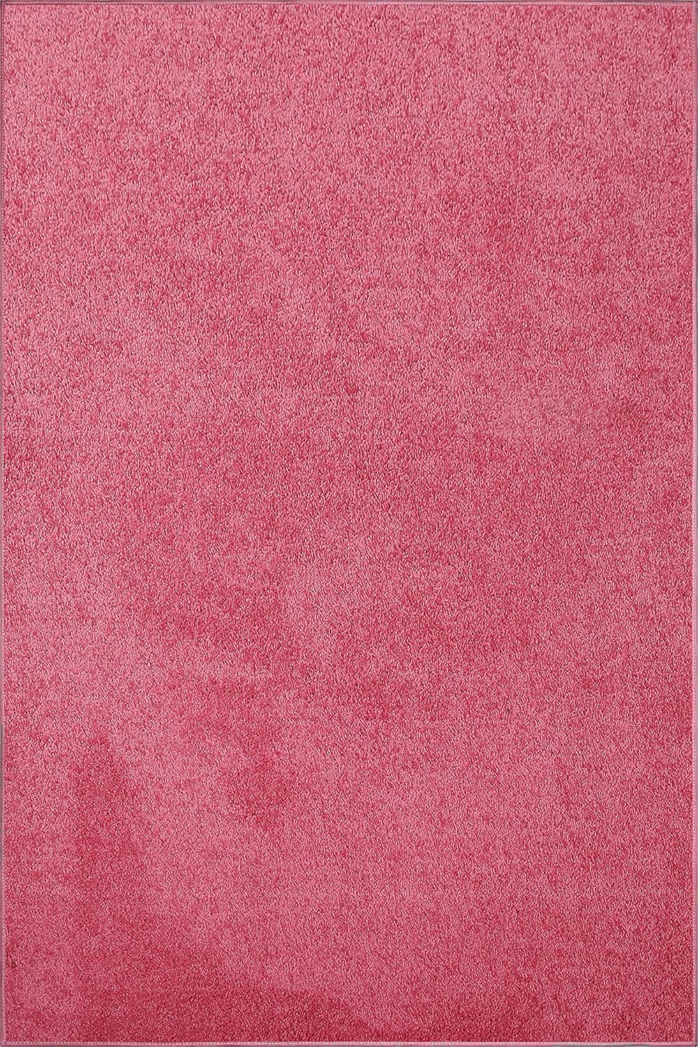 Pet Friendly Solid Color Area Rugs Pink - 8ft x 10ft Rectangle