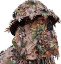 QuikCamo 3D Leafy Camo Face Mask Bucket Hat - Adjustable Hunting Hat