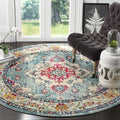 SAFAVIEH Monaco 6ft7ft Round Area Rug - Boho Medallion, Easy Care