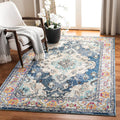 SAFAVIEH Monaco Accent Rug 3 ft x 5 ft - Durable Navy Medallion