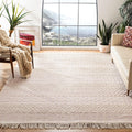 SAFAVIEH Natura 3 ft x 5 ft Ivory & Pink Rug - Handmade Boho Wool
