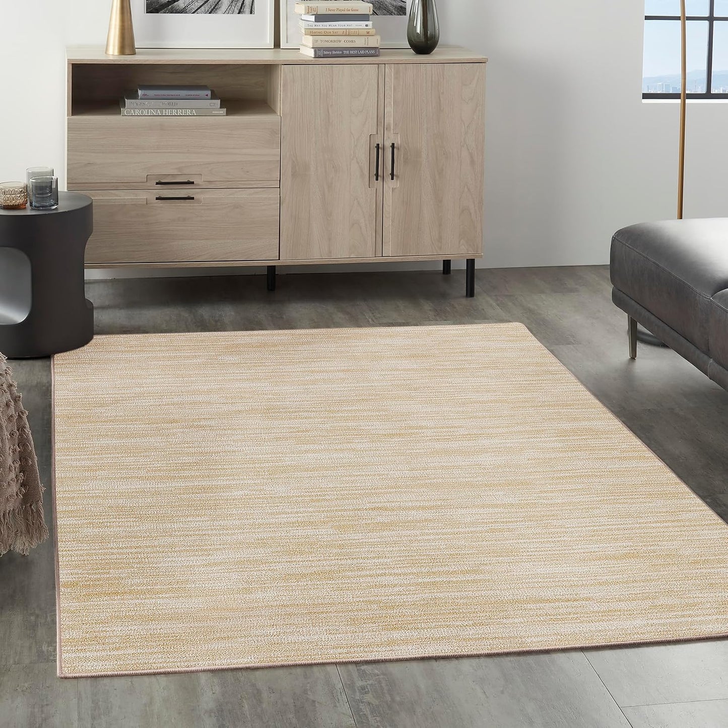 Nourison Home Essentials 4ft x 6ft Ivory Gold Area Rug Review