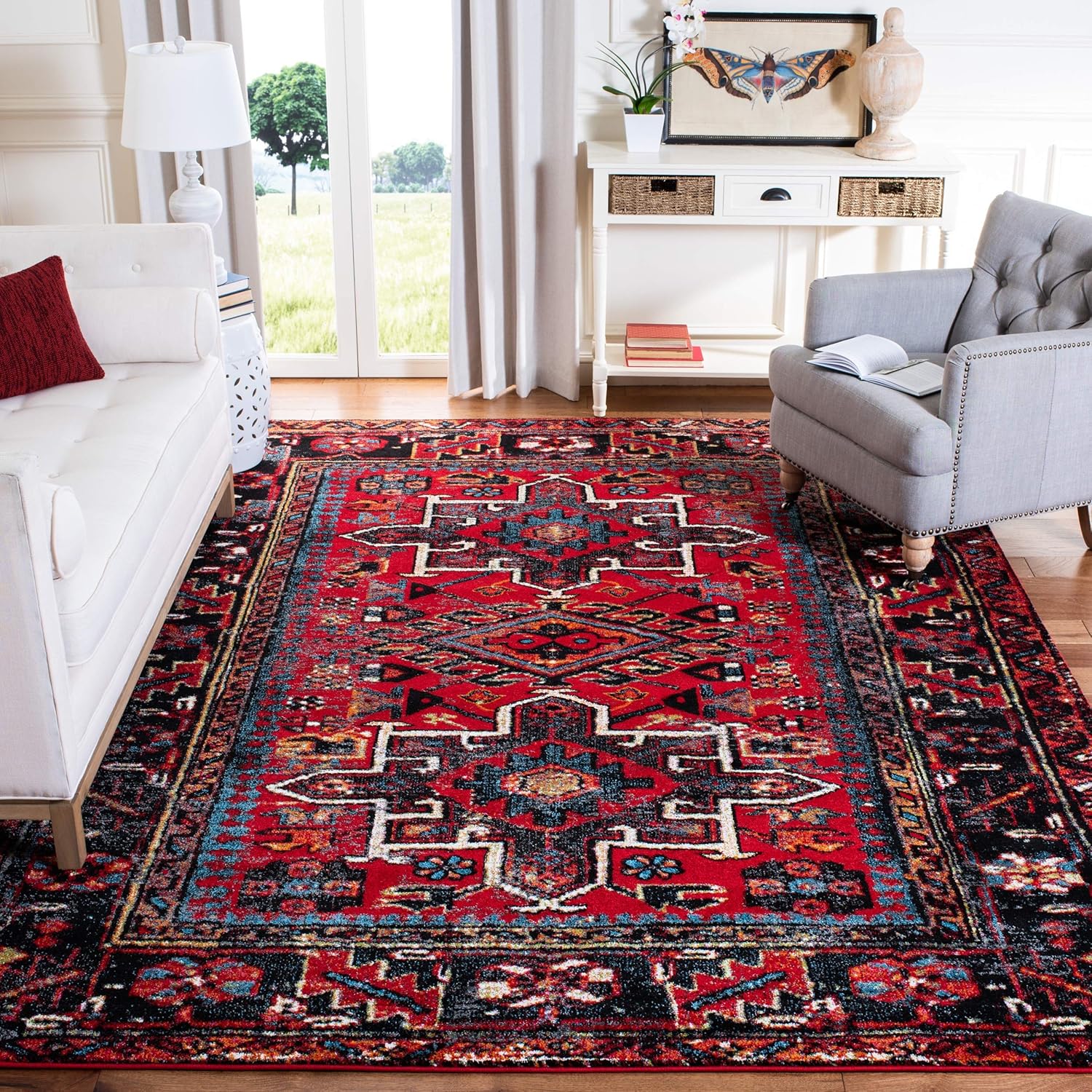 Vintage Hamadan Collection Area Rug - 10ft 6in x 14ft for Home