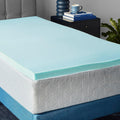 Memory Foam Twin Mattress Topper, Cooling Gel-Infused - 2 in