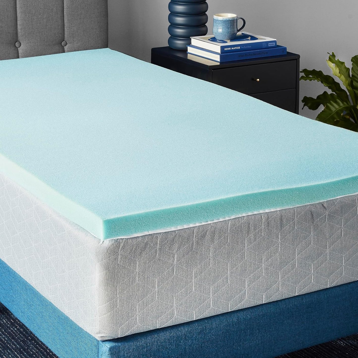Cooling Gel-Infused Twin Mattress Topper for Premium Comfort