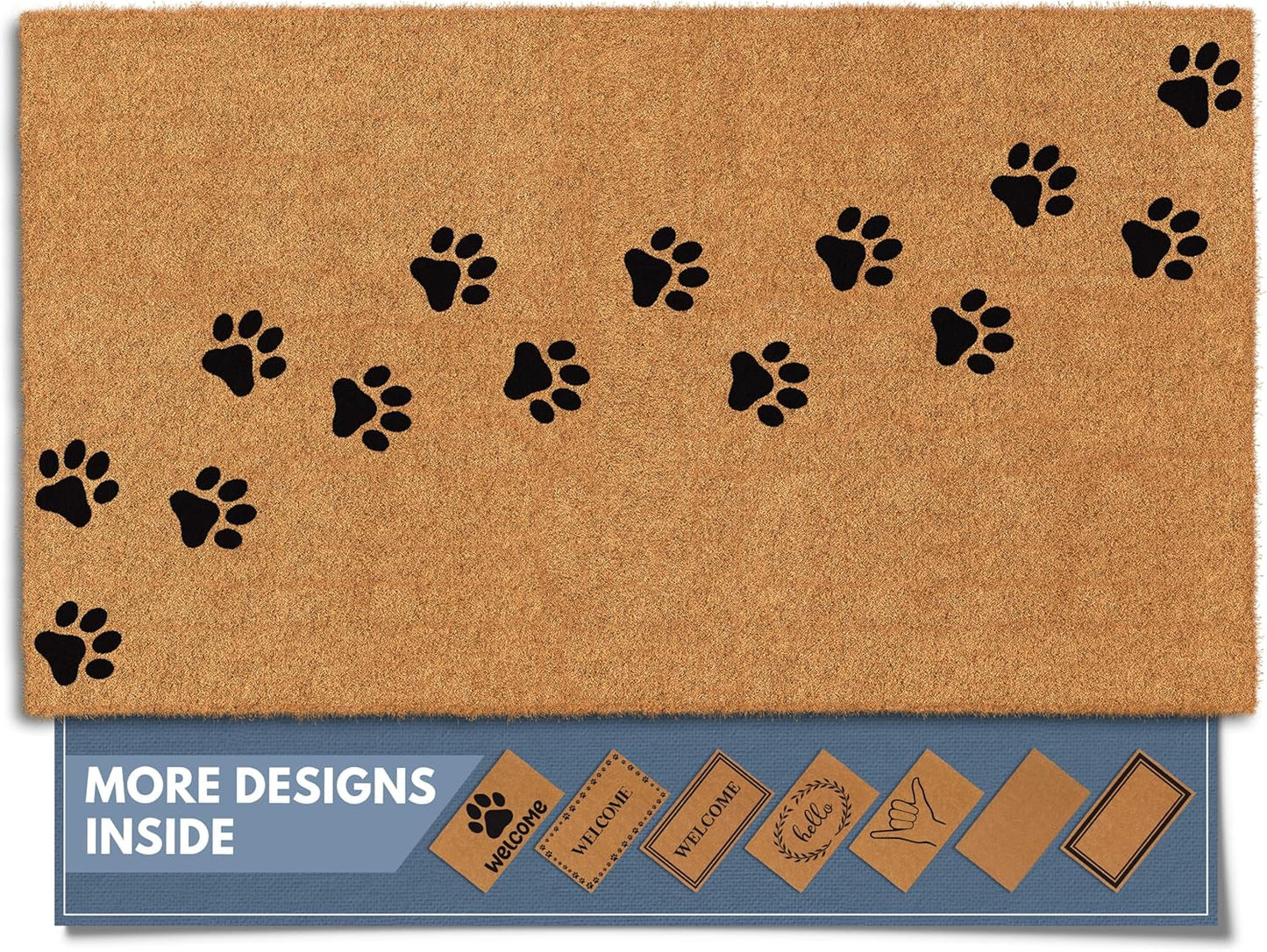 Natural Coco Coir Heavy Duty Backing Doormat for Entryways