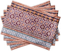 Maison d' Hermine Placemats Set of 4 100% Cotton Fair Isle - Reusable