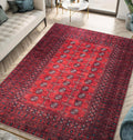 6 ft x 9 ft Machine Washable Area Rug - Low Pile Vintage Look