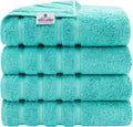 American Soft Linen Luxury 4 Piece Bath Towel Set - Plush 100% Cotton