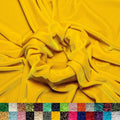 Canary Yellow Stretch Velvet Fabric by the Yard - 60in Wide, 3 Yards