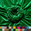 Stretch Velvet Fabric 60in Kelly Green - 3 Yards for Sewing Clothes