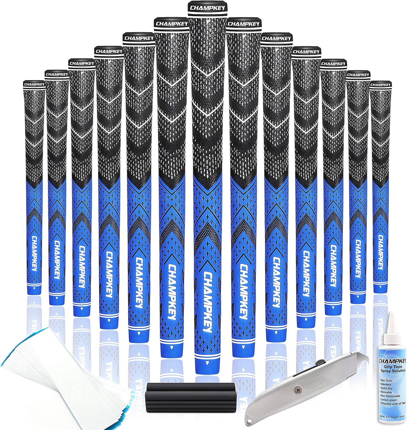 CHAMPKEY Golf Grips 13 Pack for All Weather Control and Comfort