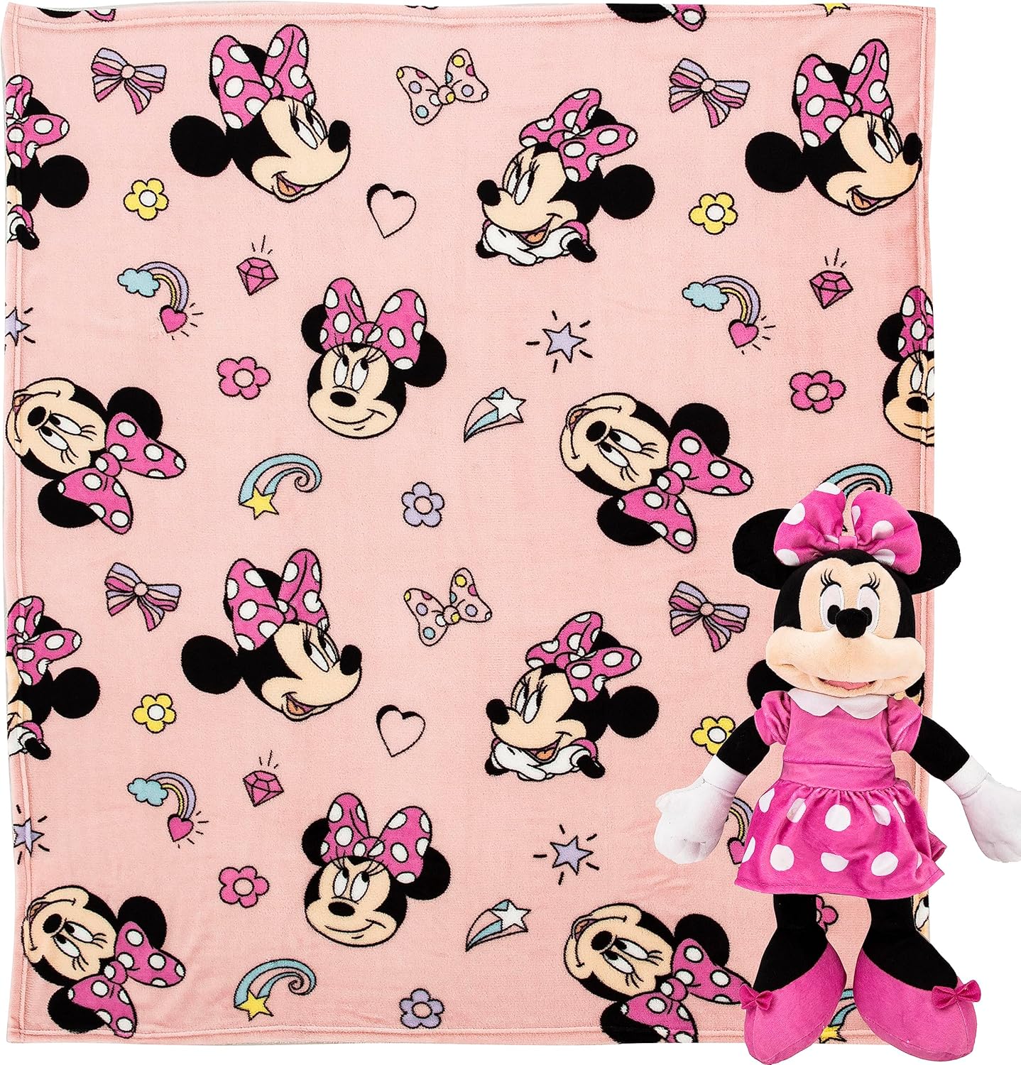 Northwest Minnie Mouse Hugger Pillow & Silk Touch Blanket Set