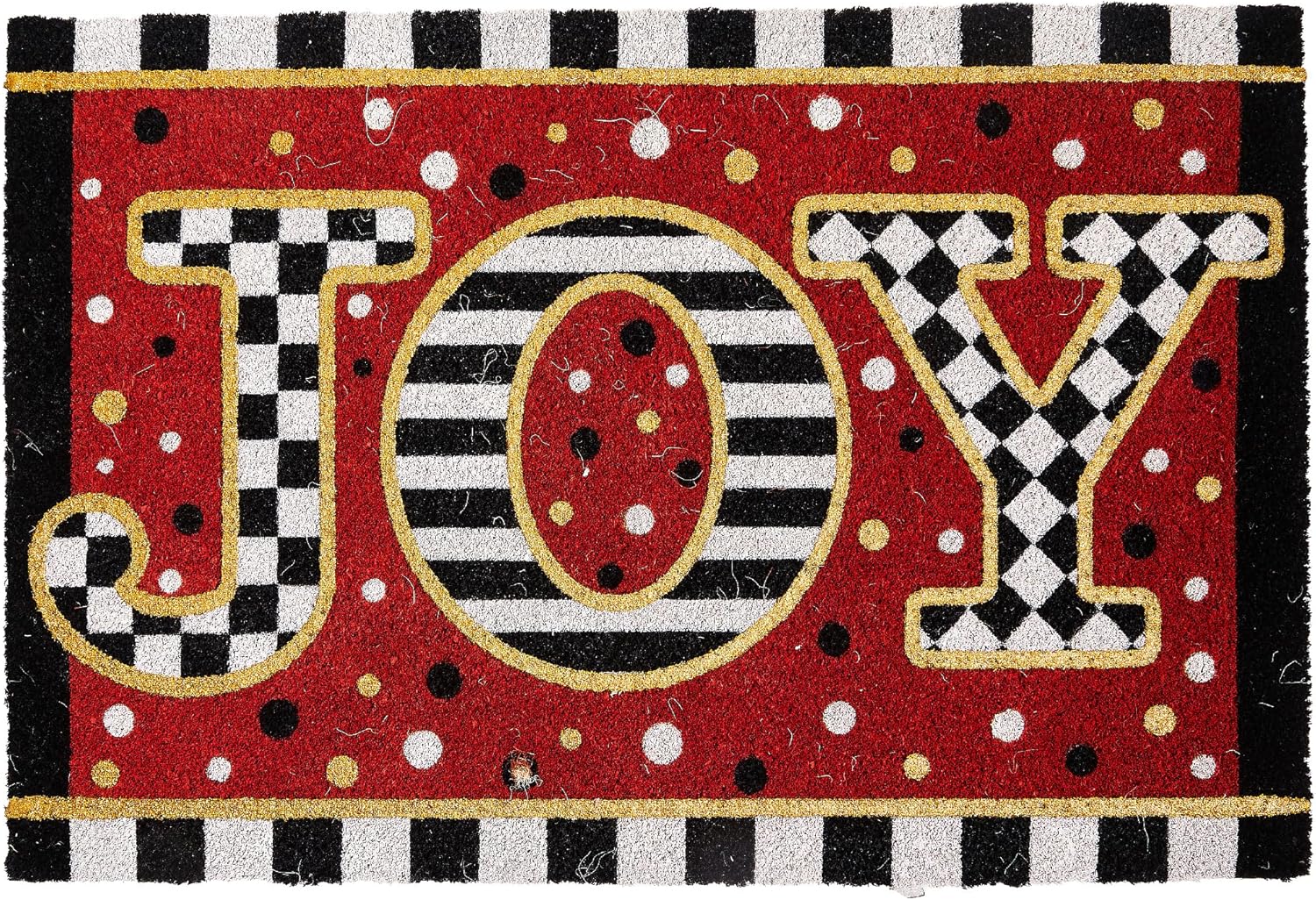 MACKENZIE-CHILDS Joy Coir Doormat for Elegant Entryways