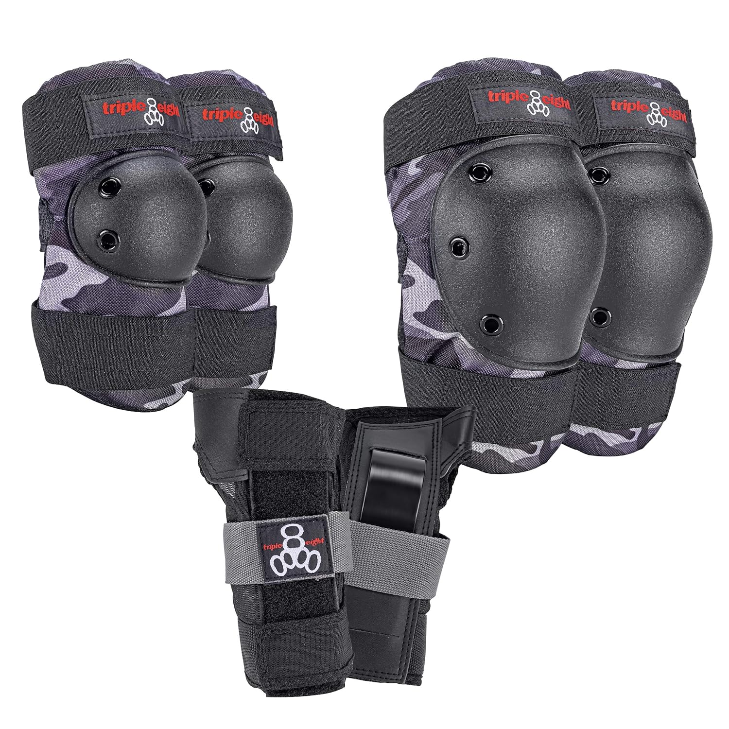 Triple Eight Saver Series 3-Pack Pad Set for Multi-Sport Use