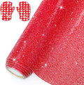 Locacrystal Bling Rhinestone Sticker Sheet 2mm Red - High Density