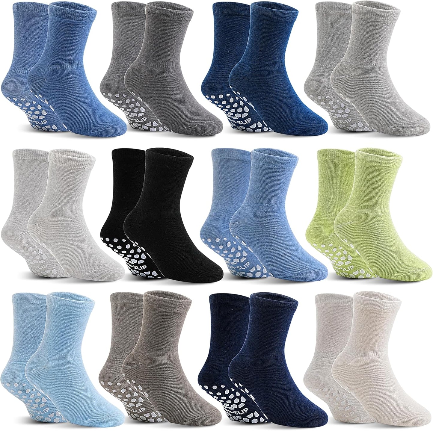 Non-Skid Grips Socks for Active Toddlers