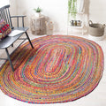 SAFAVIEH Cape Cod Oval Area Rug 7ft 6in x 9ft 6in - Handwoven Jute