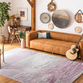Adirondack Area Rug 9 ft x 12 ft Grey & Purple - Modern Abstract