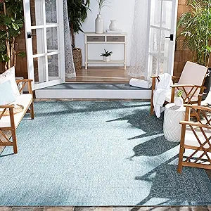 SAFAVIEH Courtyard Collection Area Rug - Stylish & Durable 9ft x 12ft
