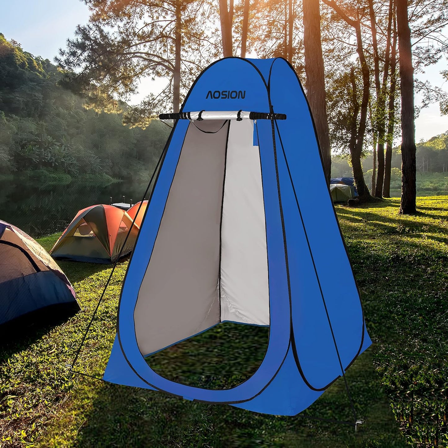 AOSION Privacy Shower Tent for Camping, Hiking, and Beach Use