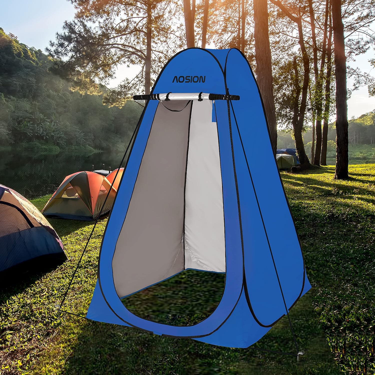 AOSION Privacy Shower Tent for Camping, Hiking, and Beach Use