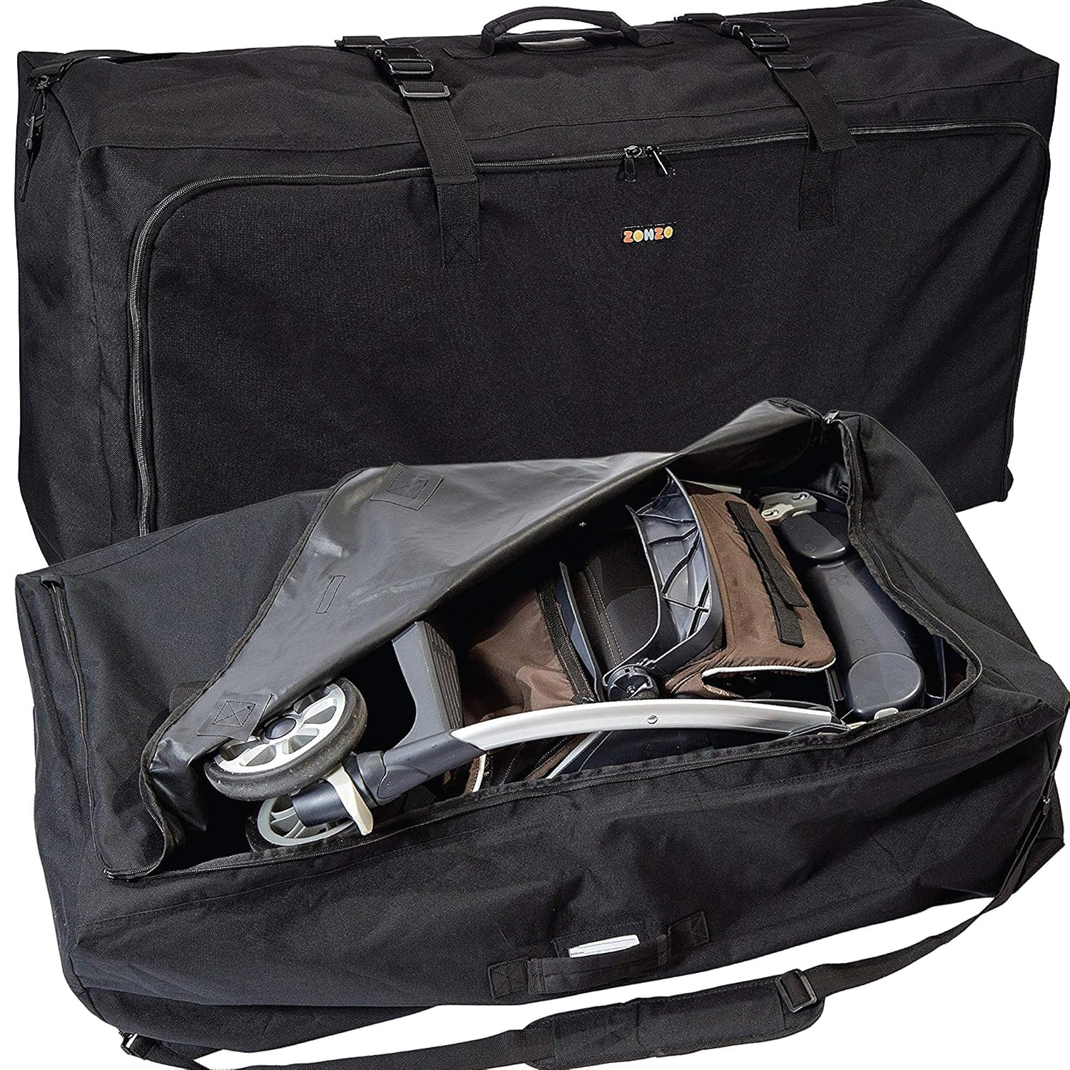 Stroller Travel Bag for Standard or Double Strollers - Durable Design