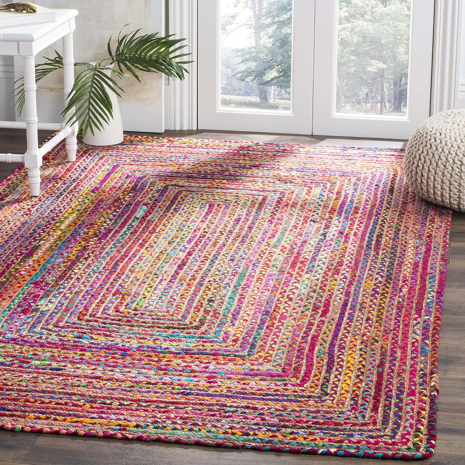 Handmade Jute & Cotton Area Rug - Cape Cod Collection 9ft Square