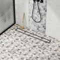 Neodrain 24-Inch Linear Shower Drain with Tile Insert Grate - Matte