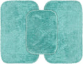 Garland Rug Traditional Nylon Washable Sea Foam 3 Bath Rugs - Soft