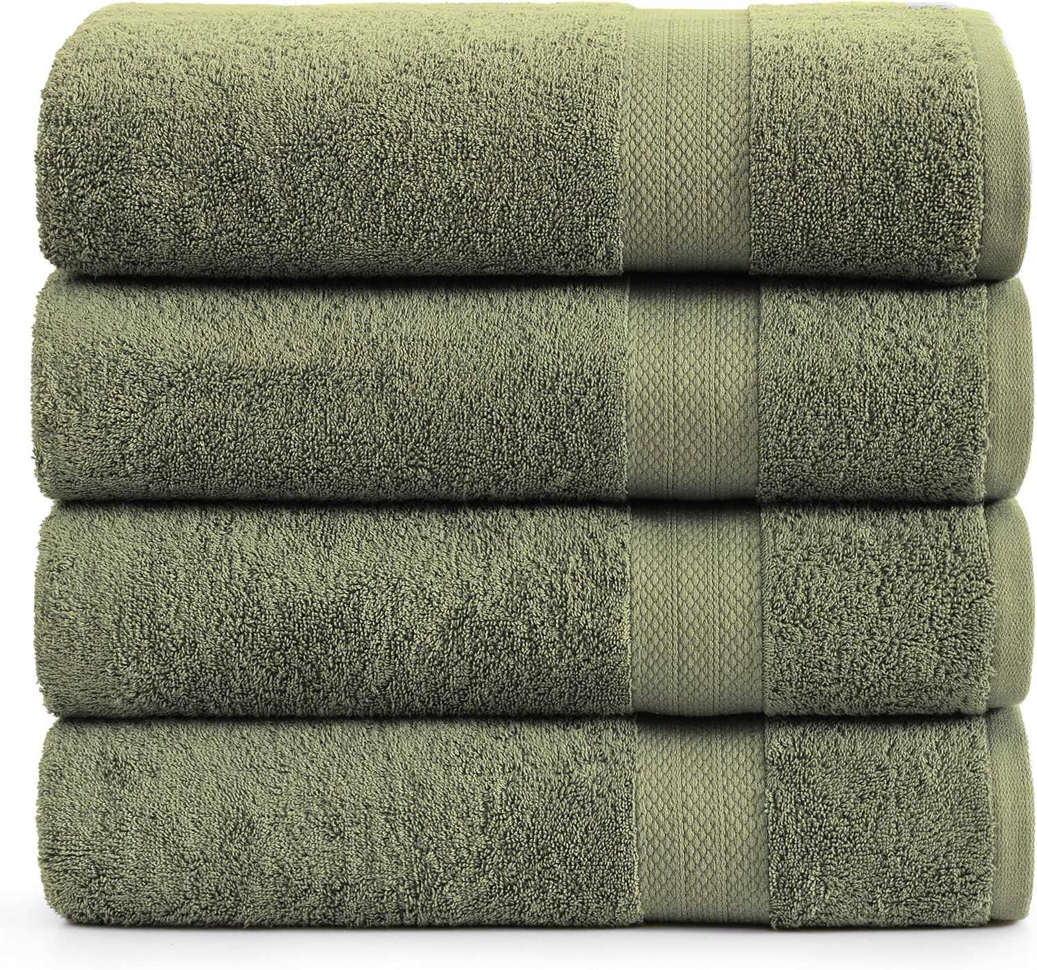 Lane Linen 100% Cotton Bath Towels Set - Soft & Absorbent