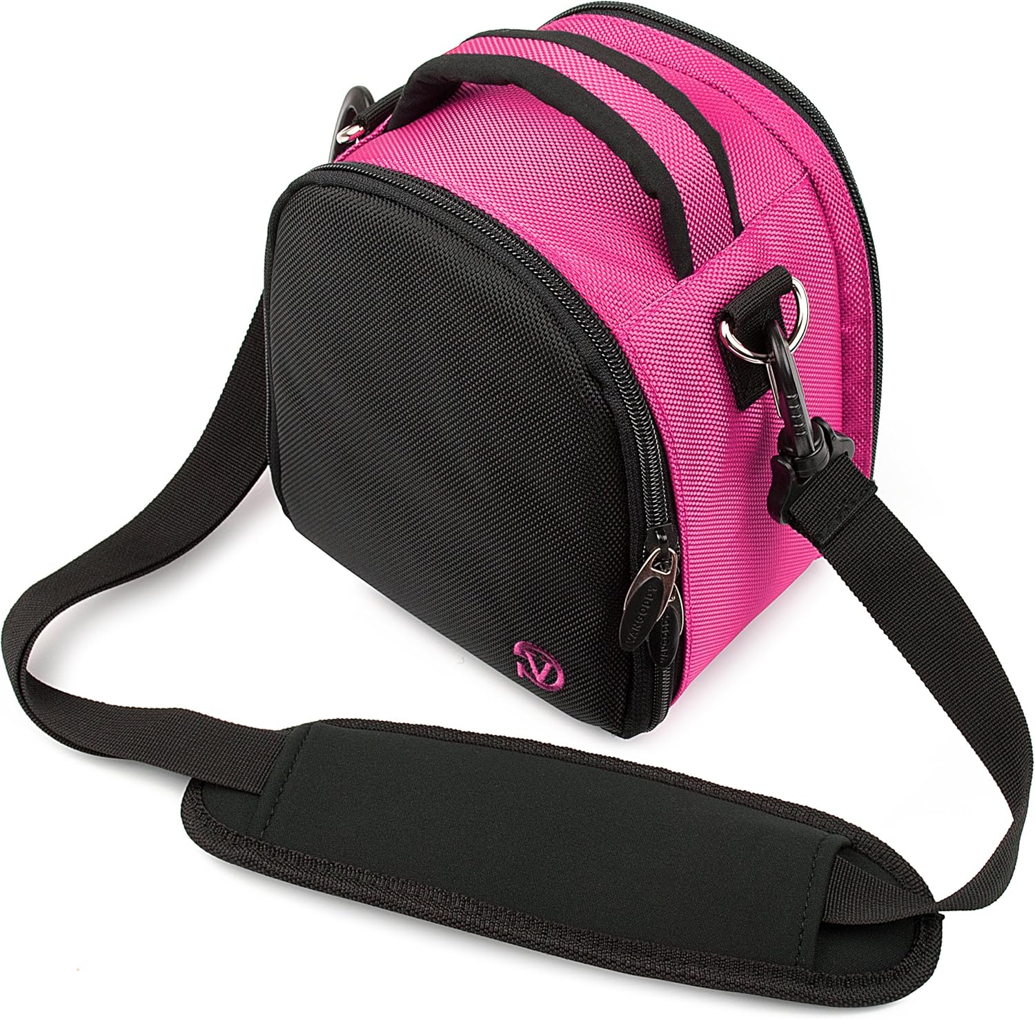Stylish Pink Black SLR Small Camera Bag for Kodak PixPro